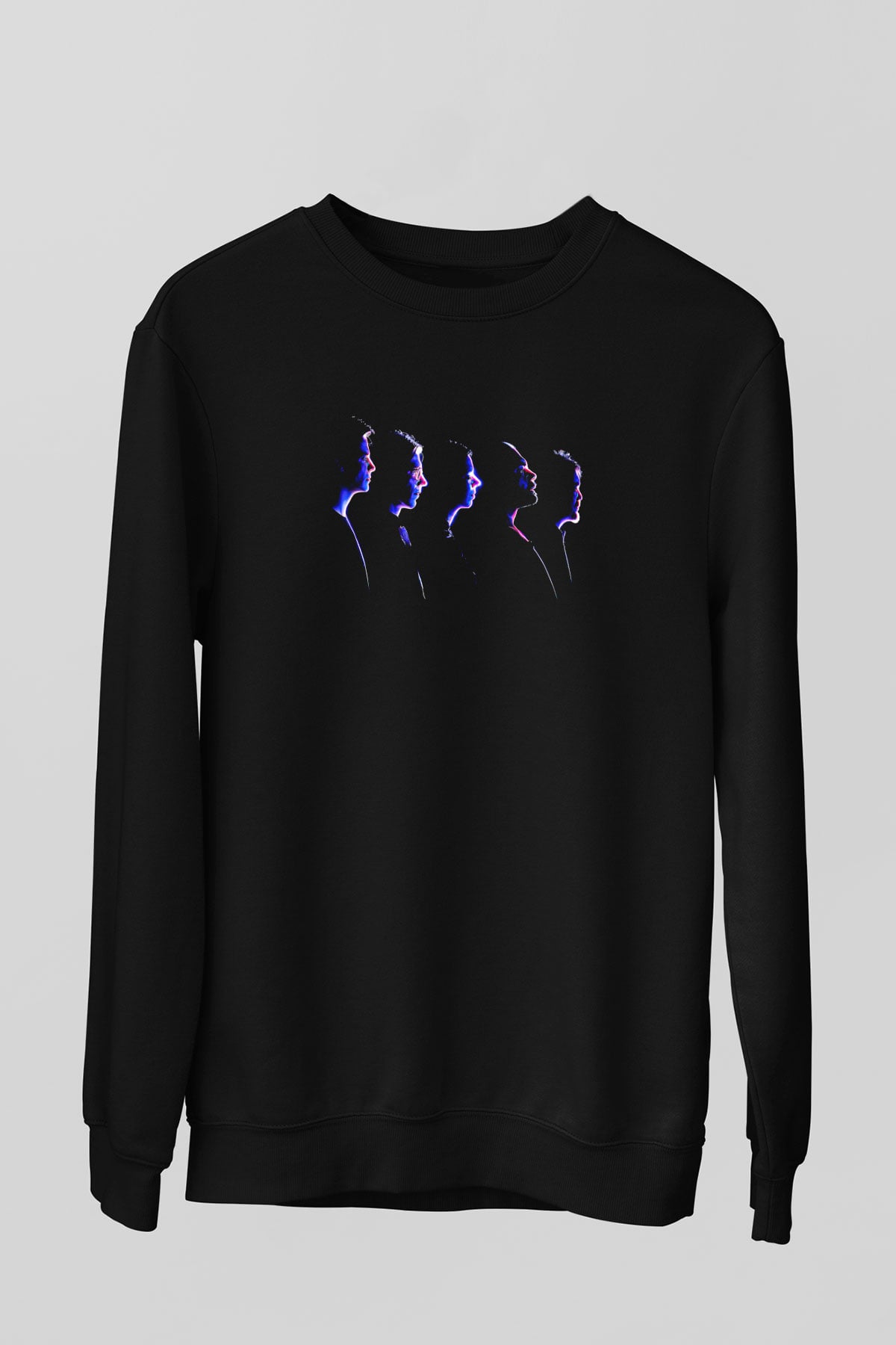 Alphaville Baskılı Unisex Siyah Sweatshirt