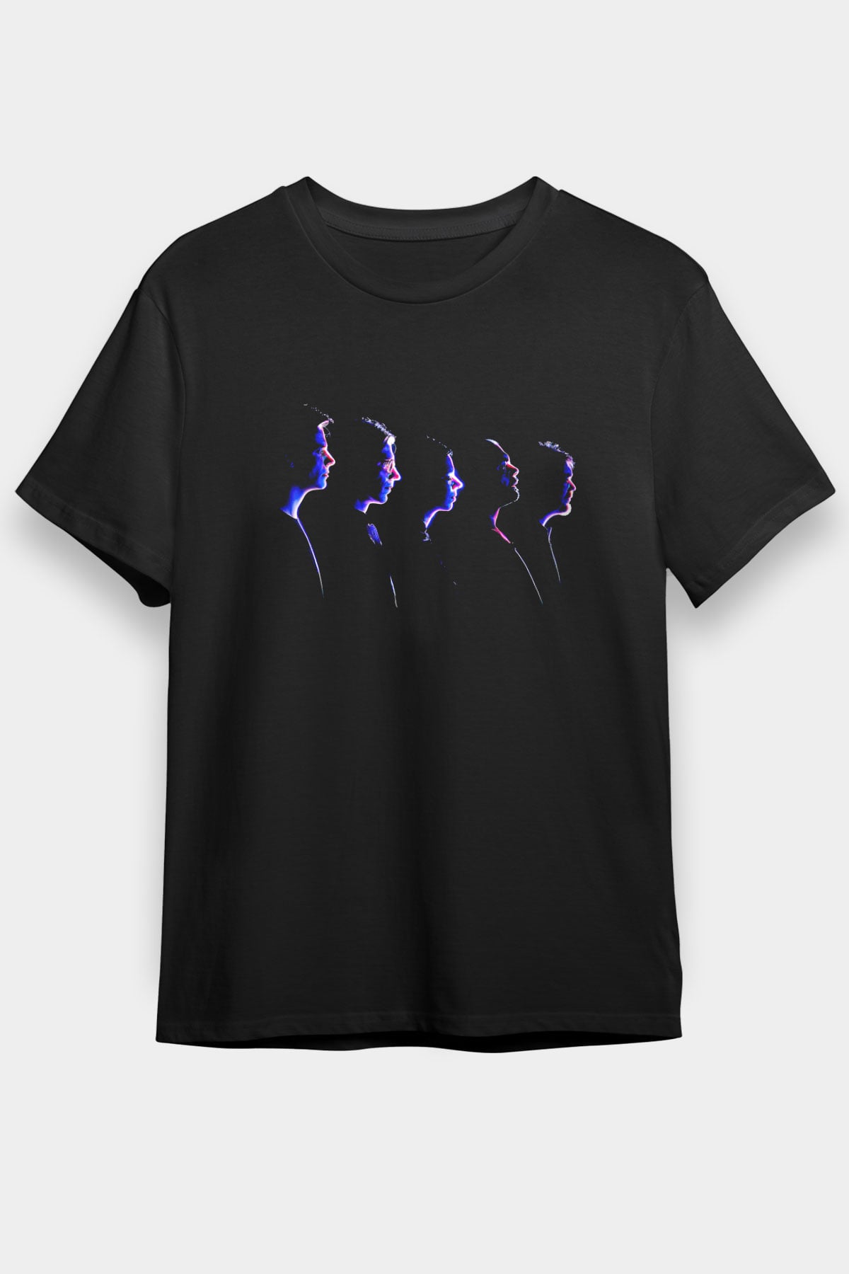 Alphaville Baskılı Unisex Siyah Tişört - Tshirt