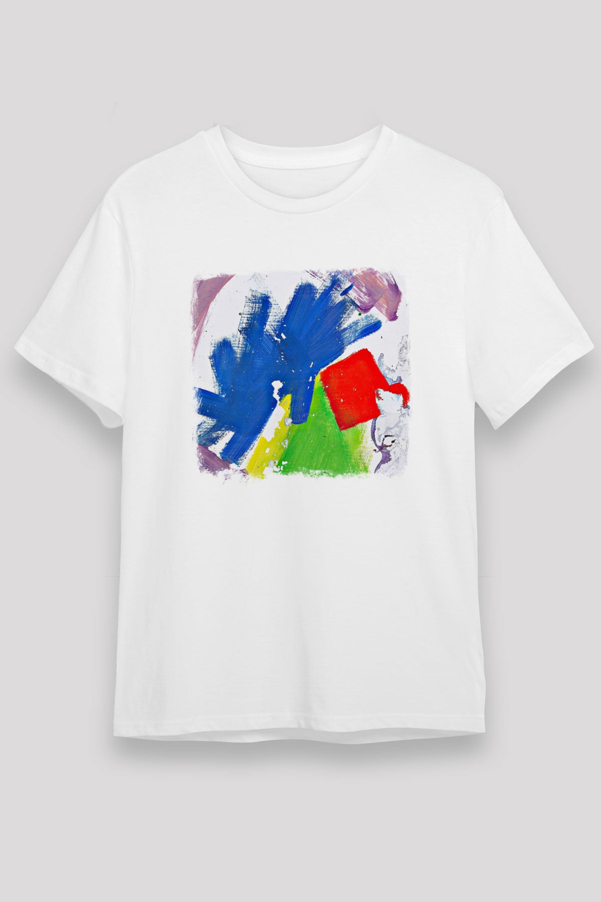 Alt-J Baskılı Unisex Beyaz Tişört