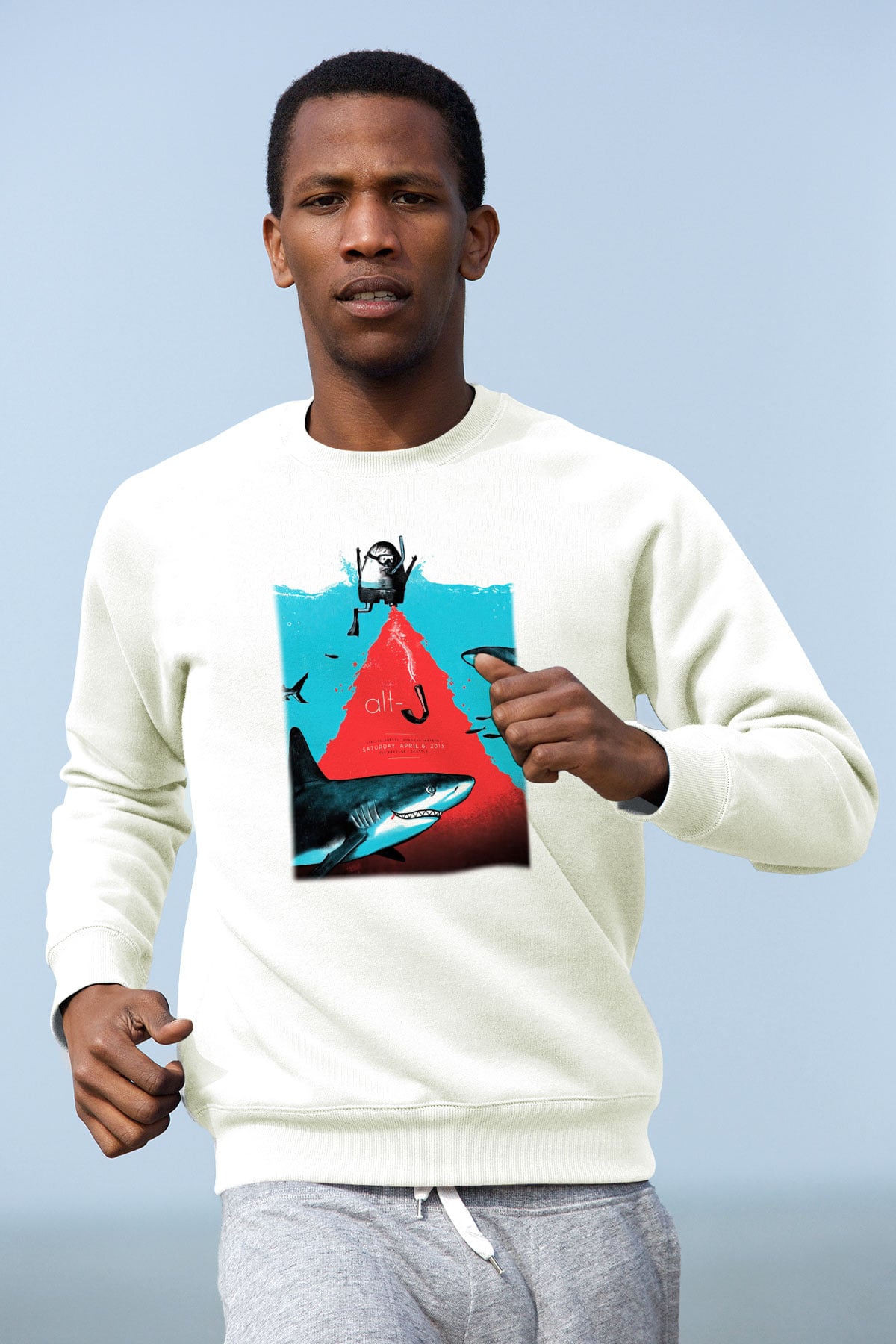 Alt-J Beyaz Unisex Sweatshirt