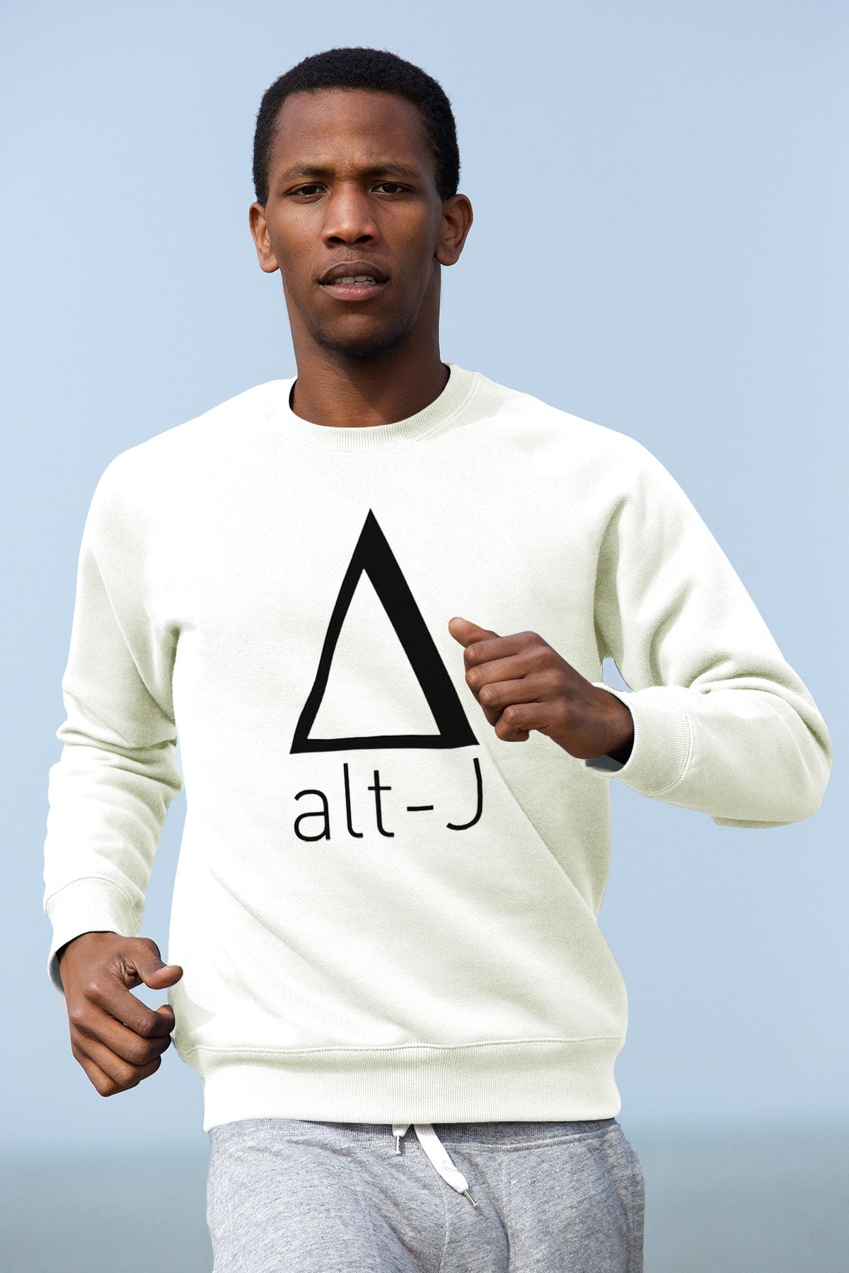Alt-J Beyaz Unisex Sweatshirt