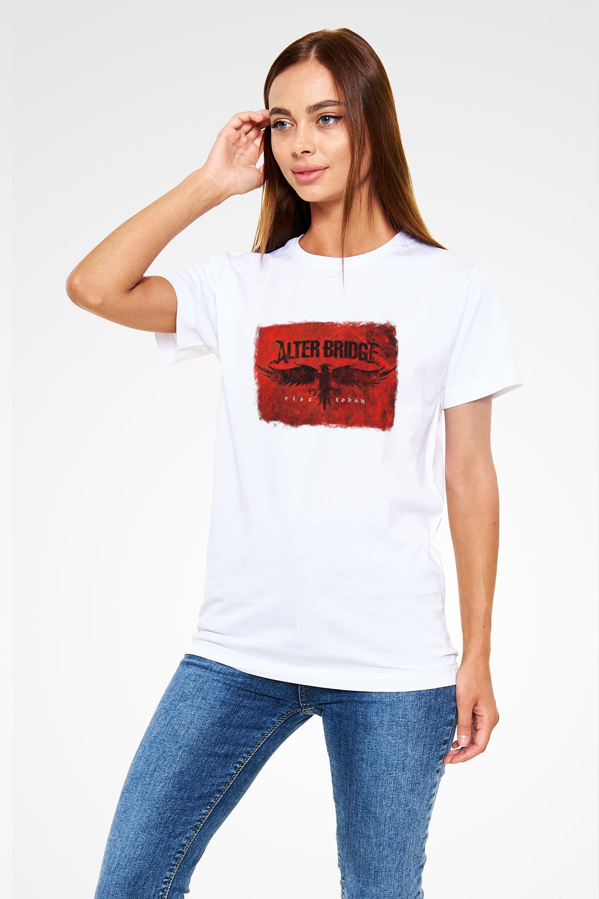 Alter Bridge Baskılı Unisex Beyaz Tişört