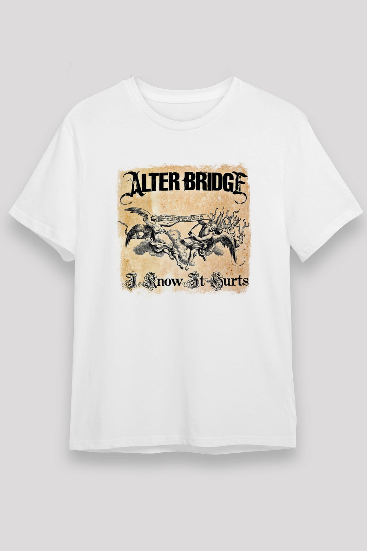 Alter Bridge Baskılı Unisex Beyaz Tişört