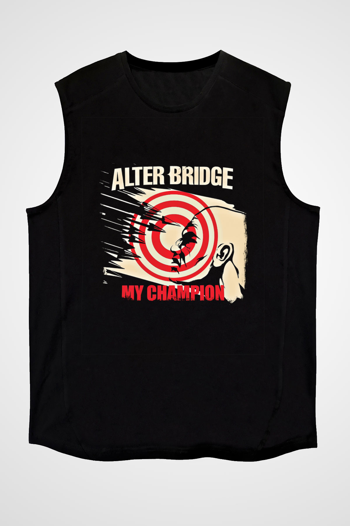 Alter Bridge Baskılı Unisex Siyah Kolsuz Tişört
