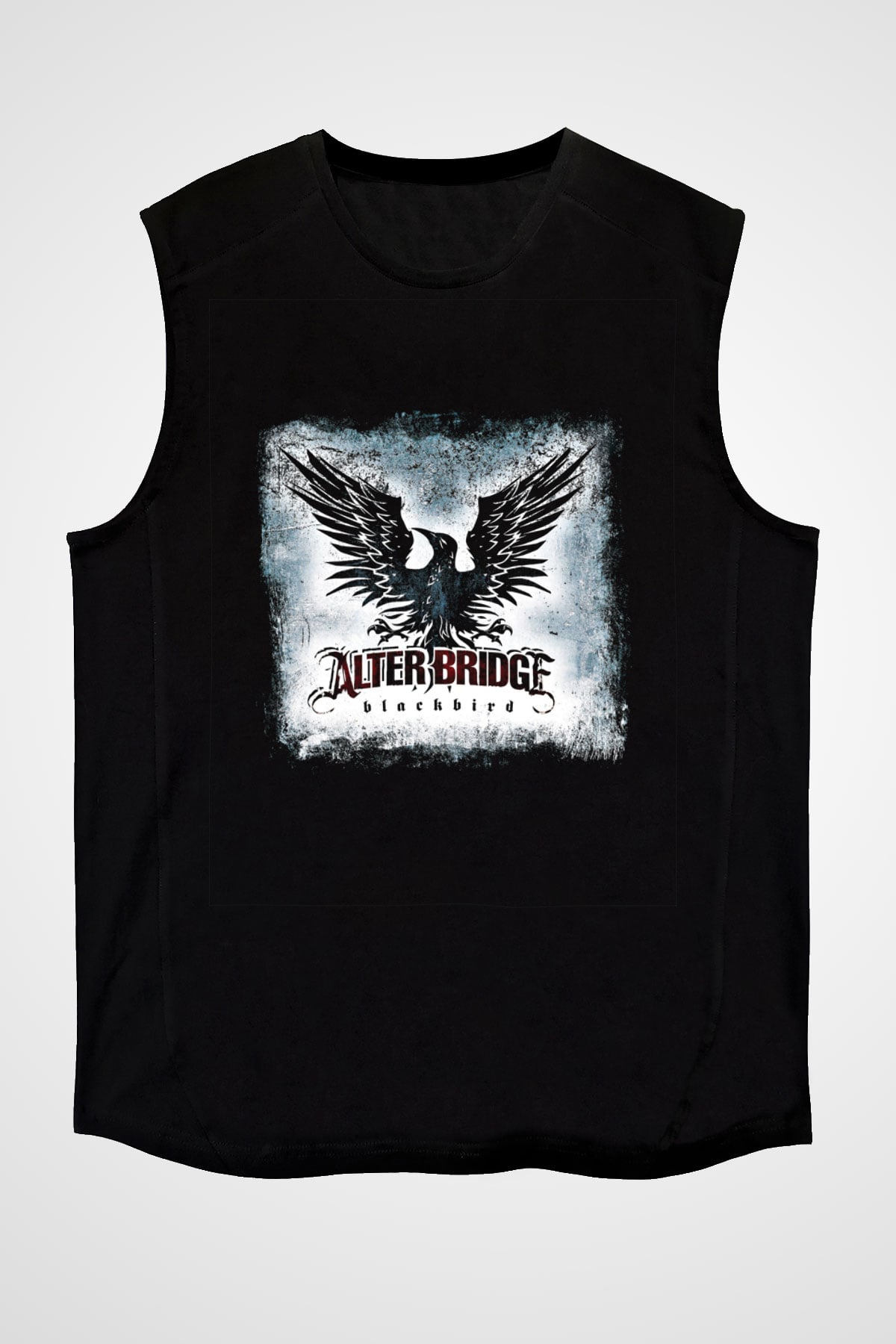 Alter Bridge Baskılı Unisex Siyah Kolsuz Tişört
