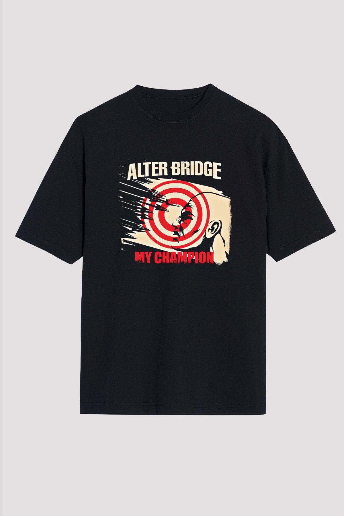 Alter Bridge Baskılı Unisex Siyah Oversize Tişört