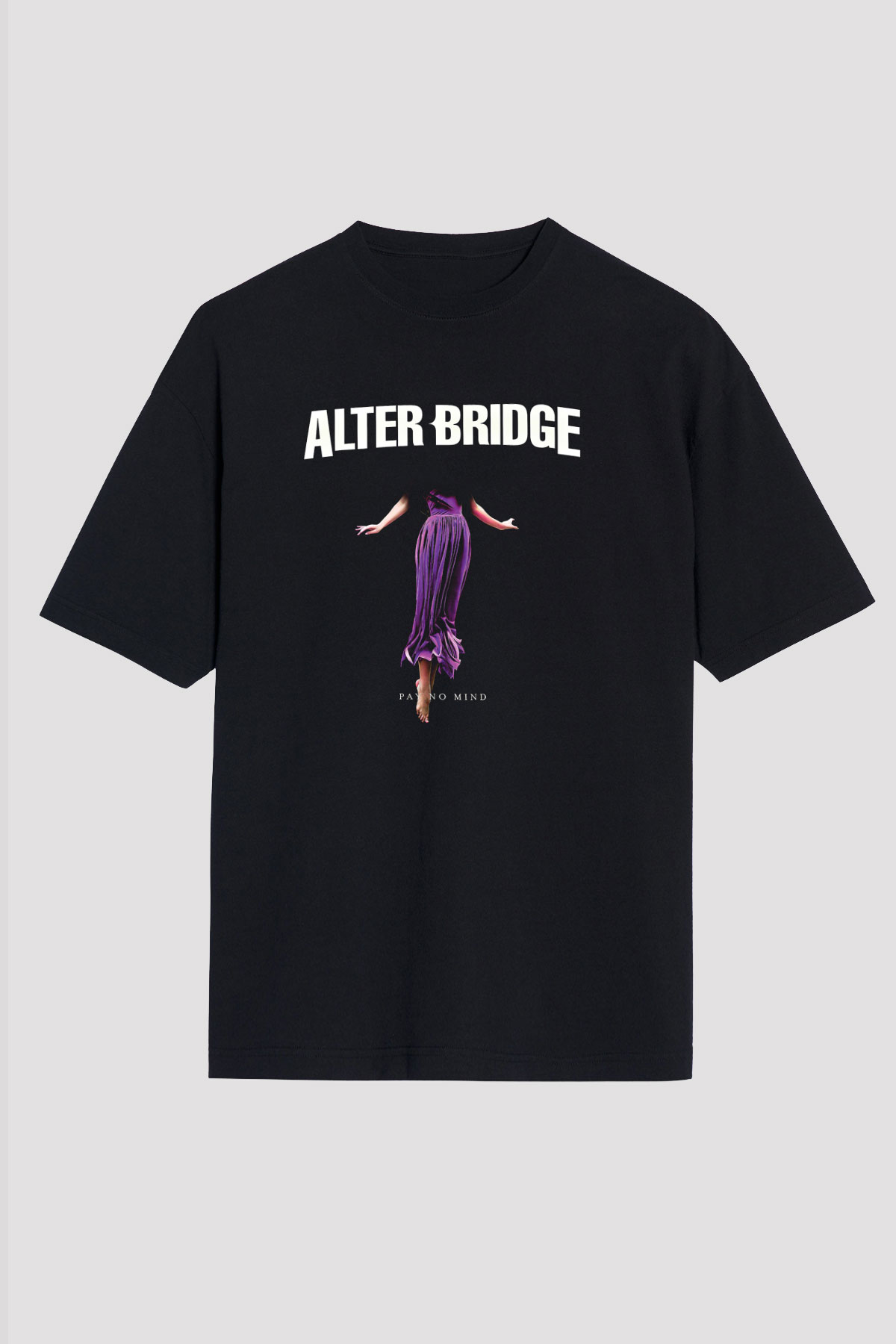 Alter Bridge Baskılı Unisex Siyah Oversize Tişört