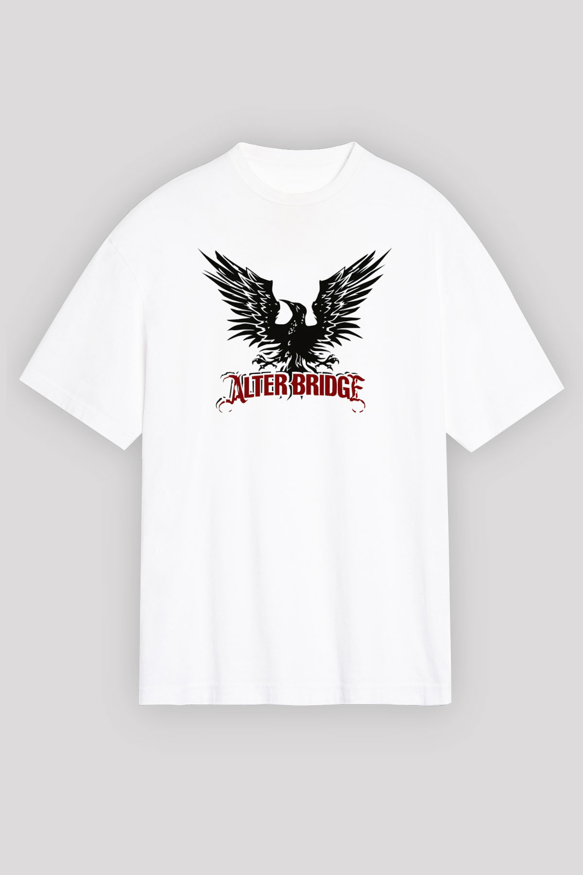 Alter Bridge Beyaz Unisex Oversize Tişört T-Shirt
