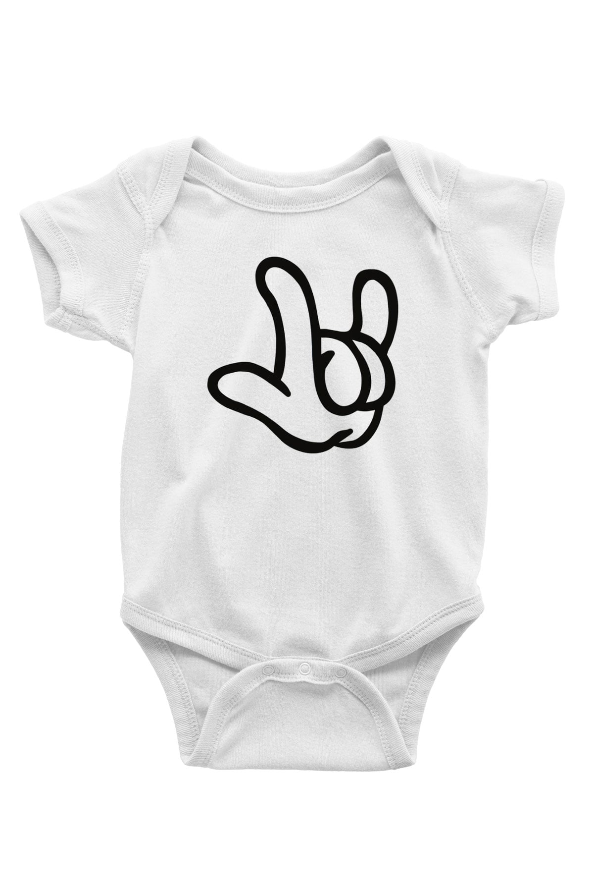 Alto Ritmo Rock Big Band Baskılı Beyaz Unisex Bebek Body - Zıbın