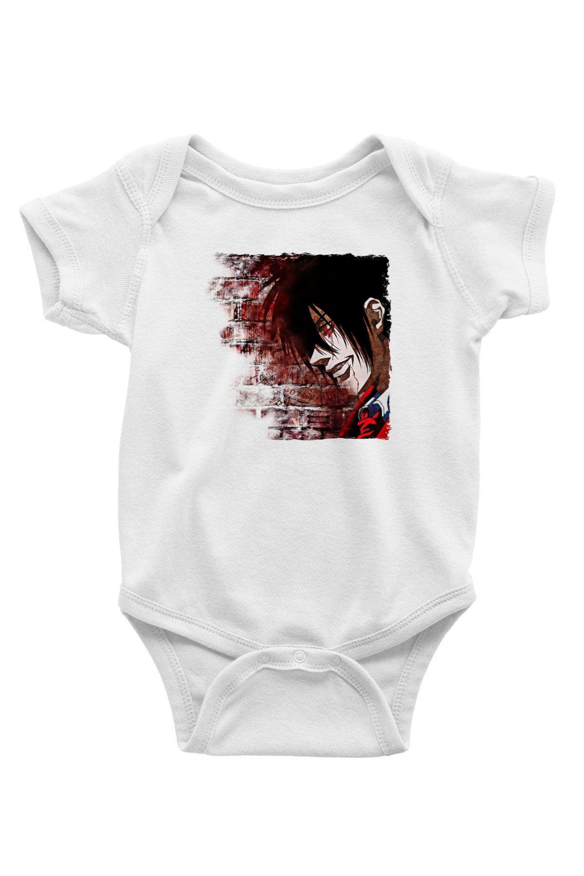Alucard Baskılı Beyaz Unisex Bebek Body - Zıbın