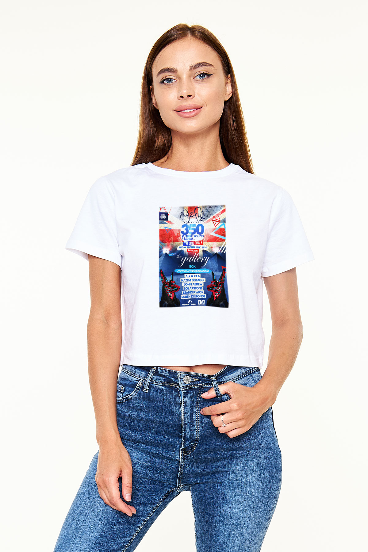 Aly & Fila Beyaz Croptop Tişört