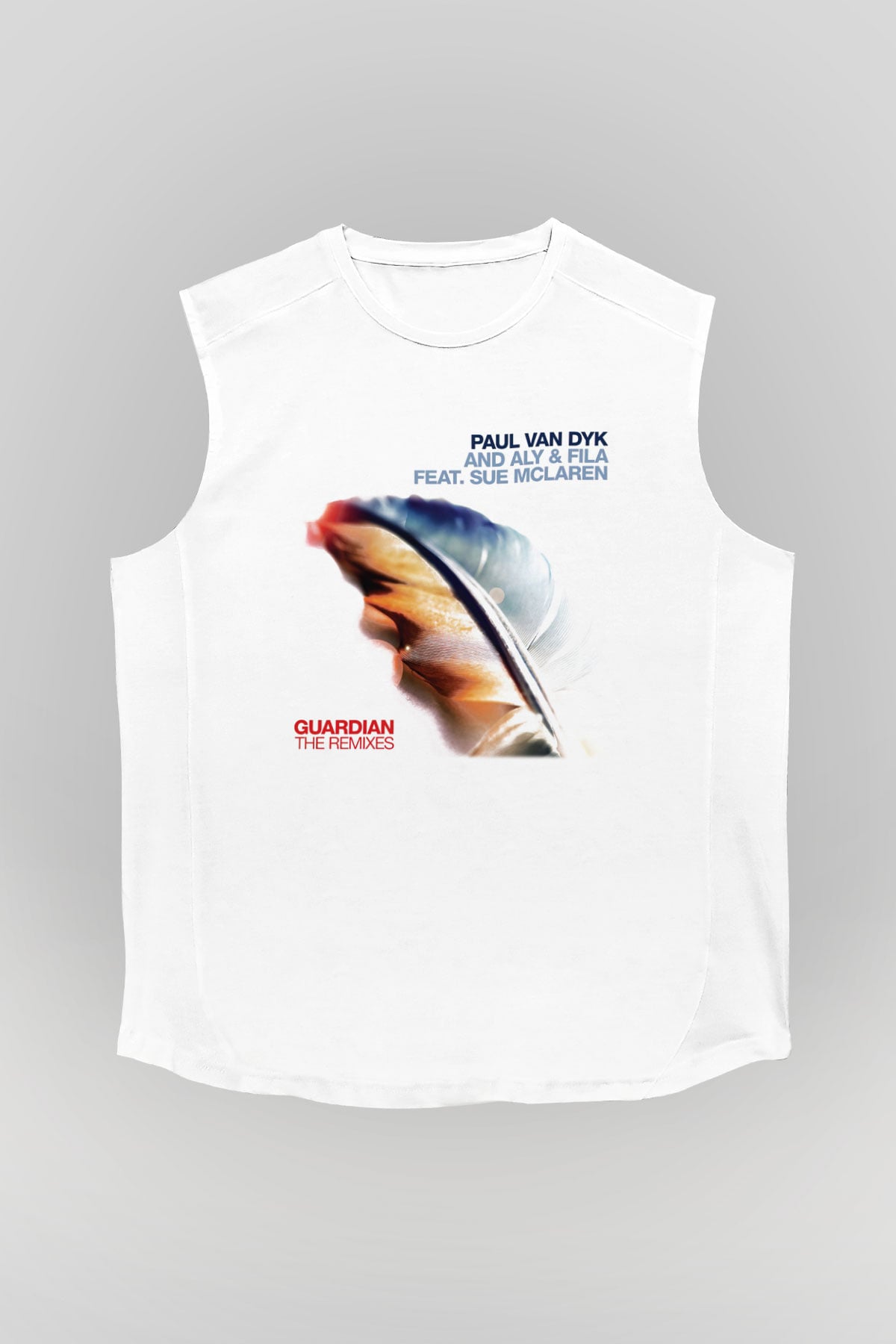 Aly & Fila Beyaz Unisex Kolsuz Tişört