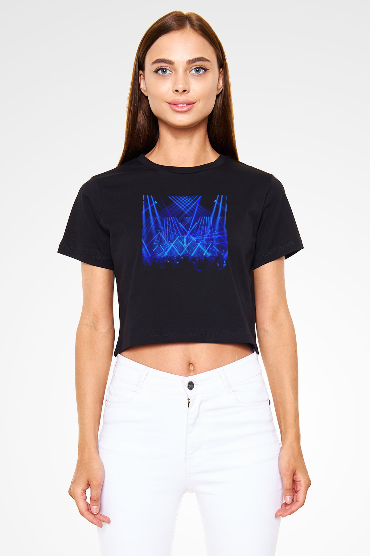 Aly & Fila Siyah  Crop Top Tişört