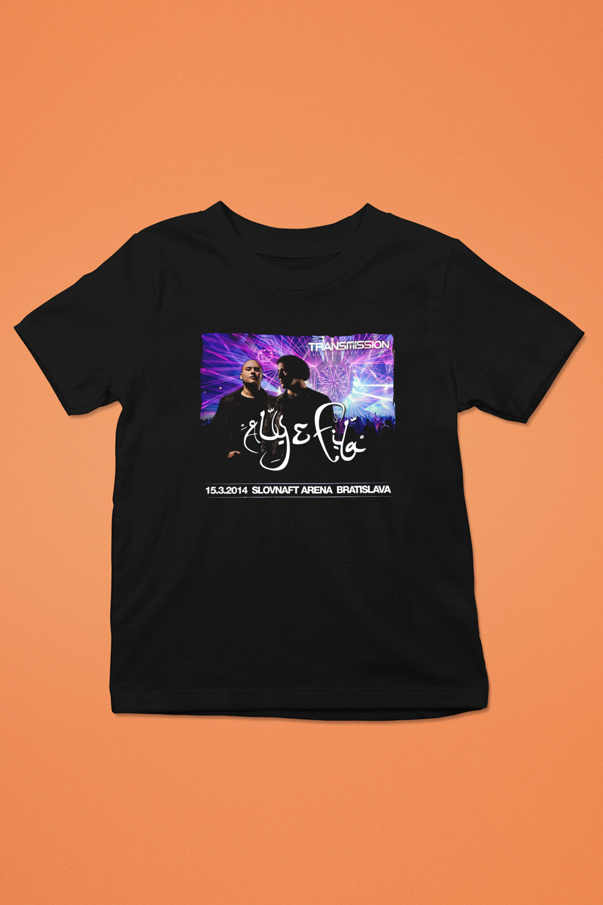 Aly & Fila Siyah Unisex Çocuk Tişört