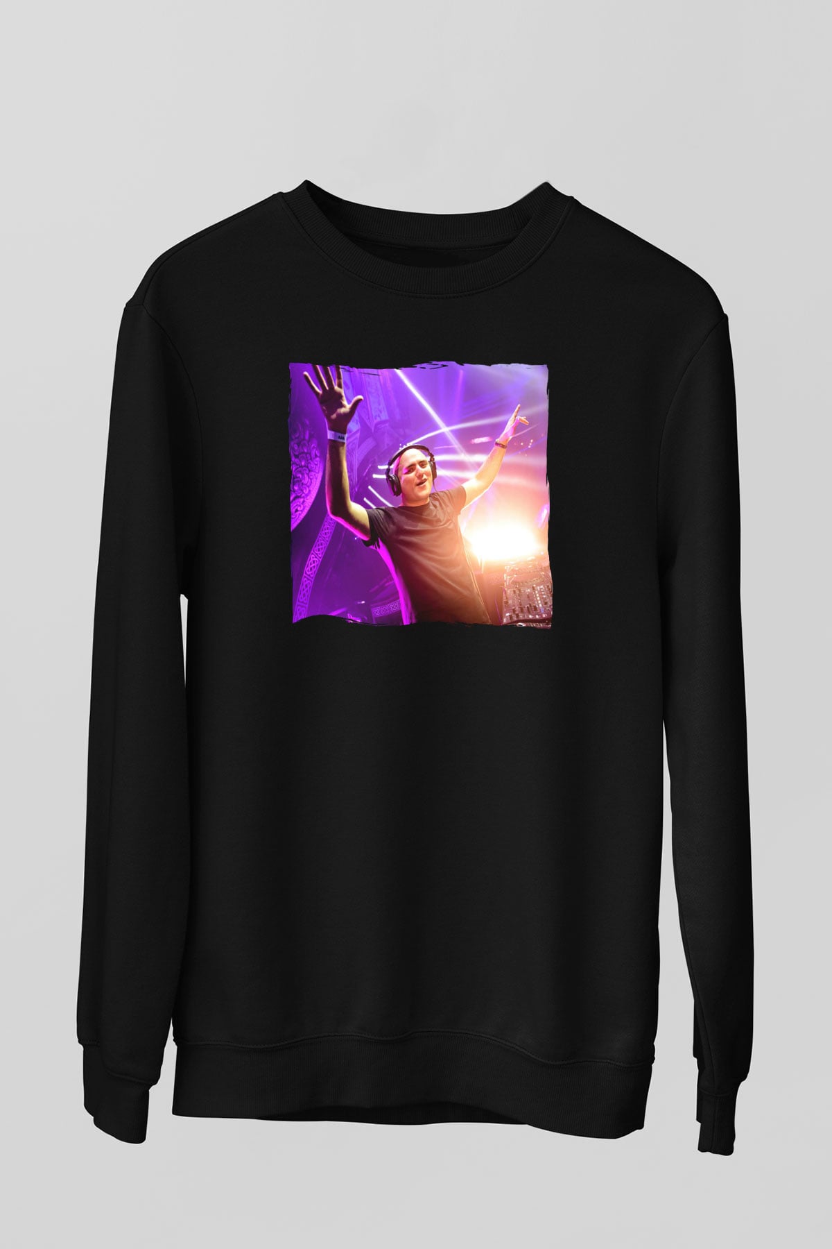 Aly & Fila Siyah Unisex Sweatshirt