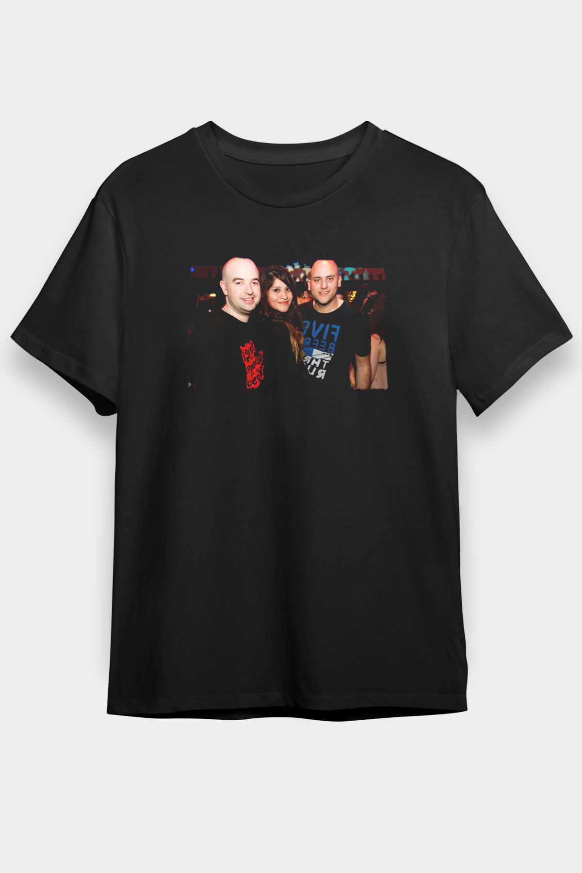 Aly & Fila Siyah Unisex Tişört T-Shirt - TişörtFabrikası