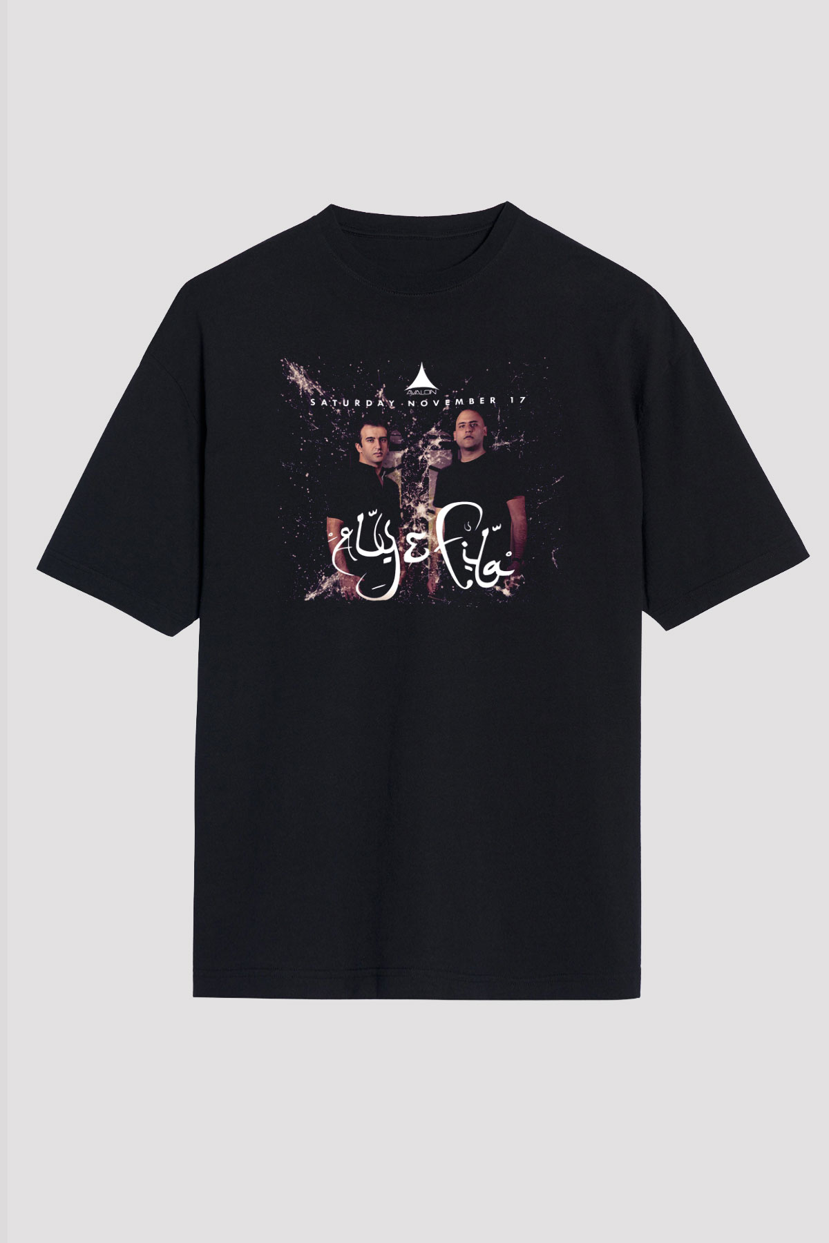 Aly & Fila Siyah Oversize Tişört Oversize T-shirt - TişörtFabrikası