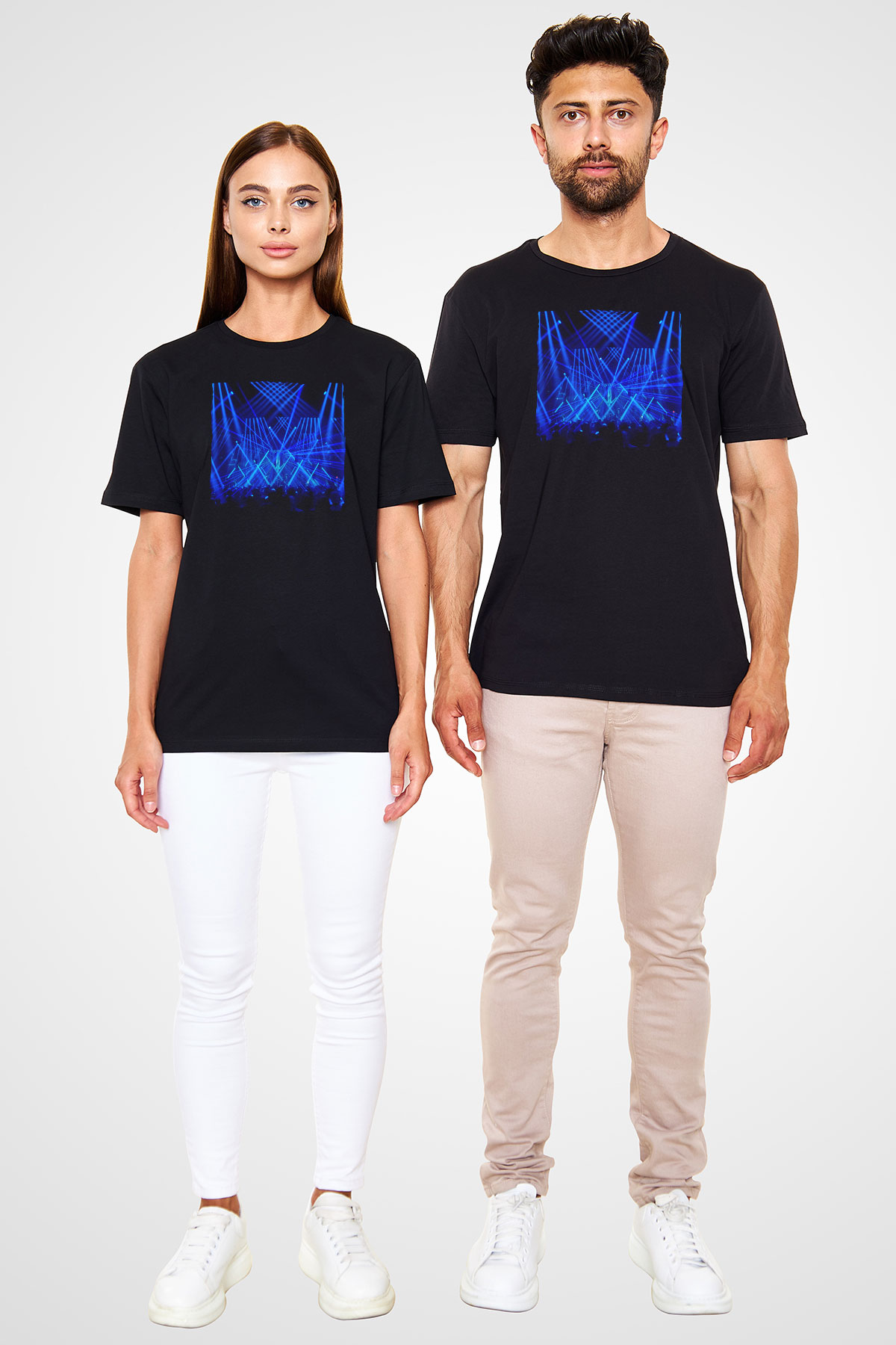 Aly & Fila Siyah Unisex Tişört T-Shirt - TişörtFabrikası