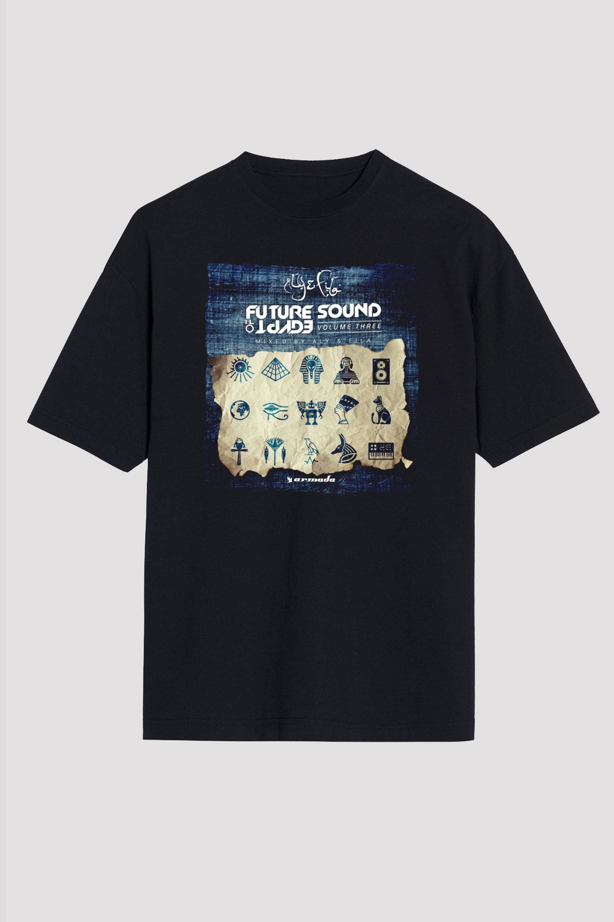 Aly & Fila Siyah Oversize Tişört Oversize T-shirt - TişörtFabrikası