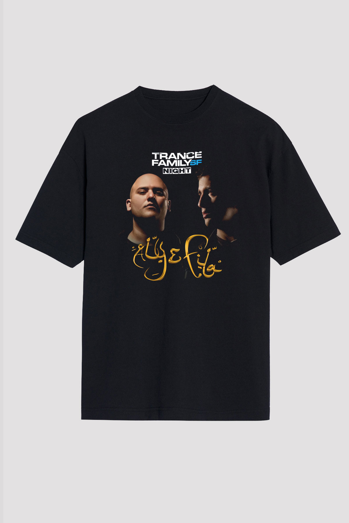 Aly & Fila Siyah Oversize Tişört Oversize T-shirt - TişörtFabrikası