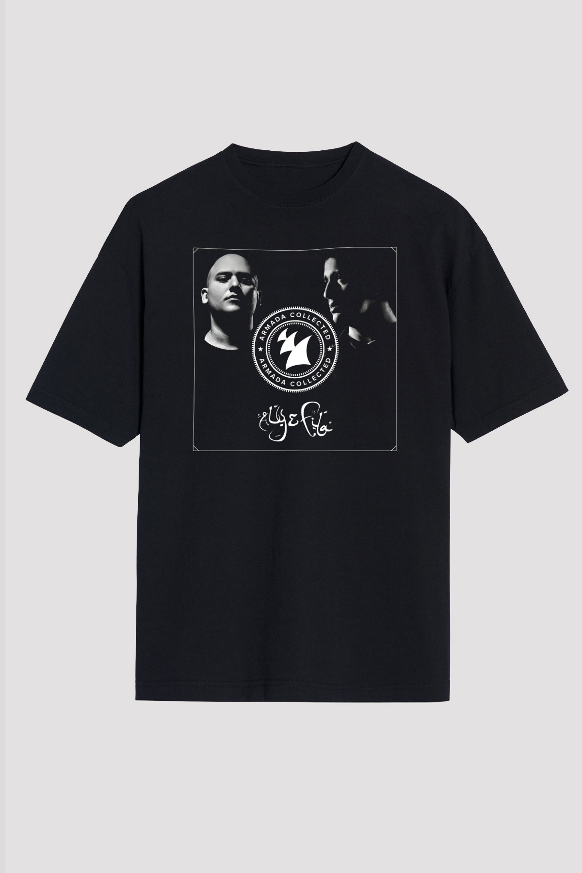 Aly & Fila Siyah Oversize Tişört Oversize T-shirt - TişörtFabrikası