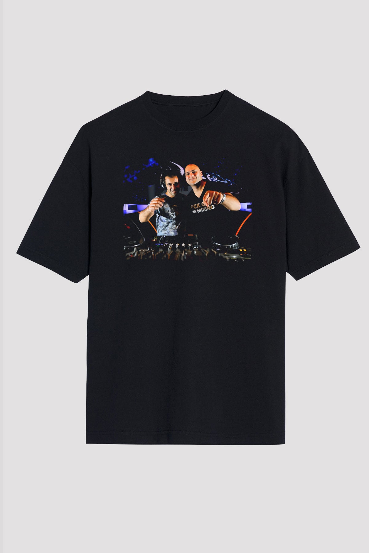 Aly & Fila Siyah Oversize Tişört Oversize T-shirt - TişörtFabrikası