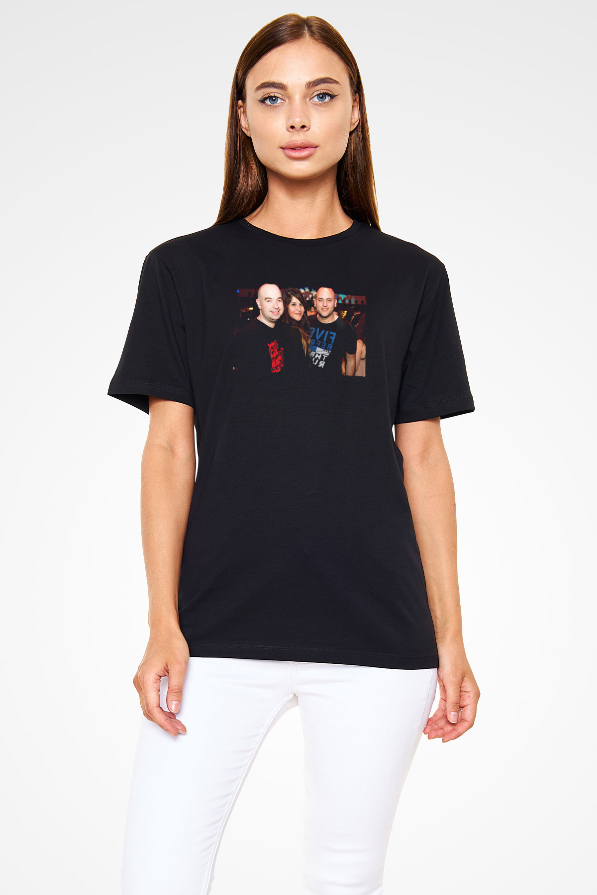 Aly & Fila Siyah Unisex Tişört T-Shirt - TişörtFabrikası