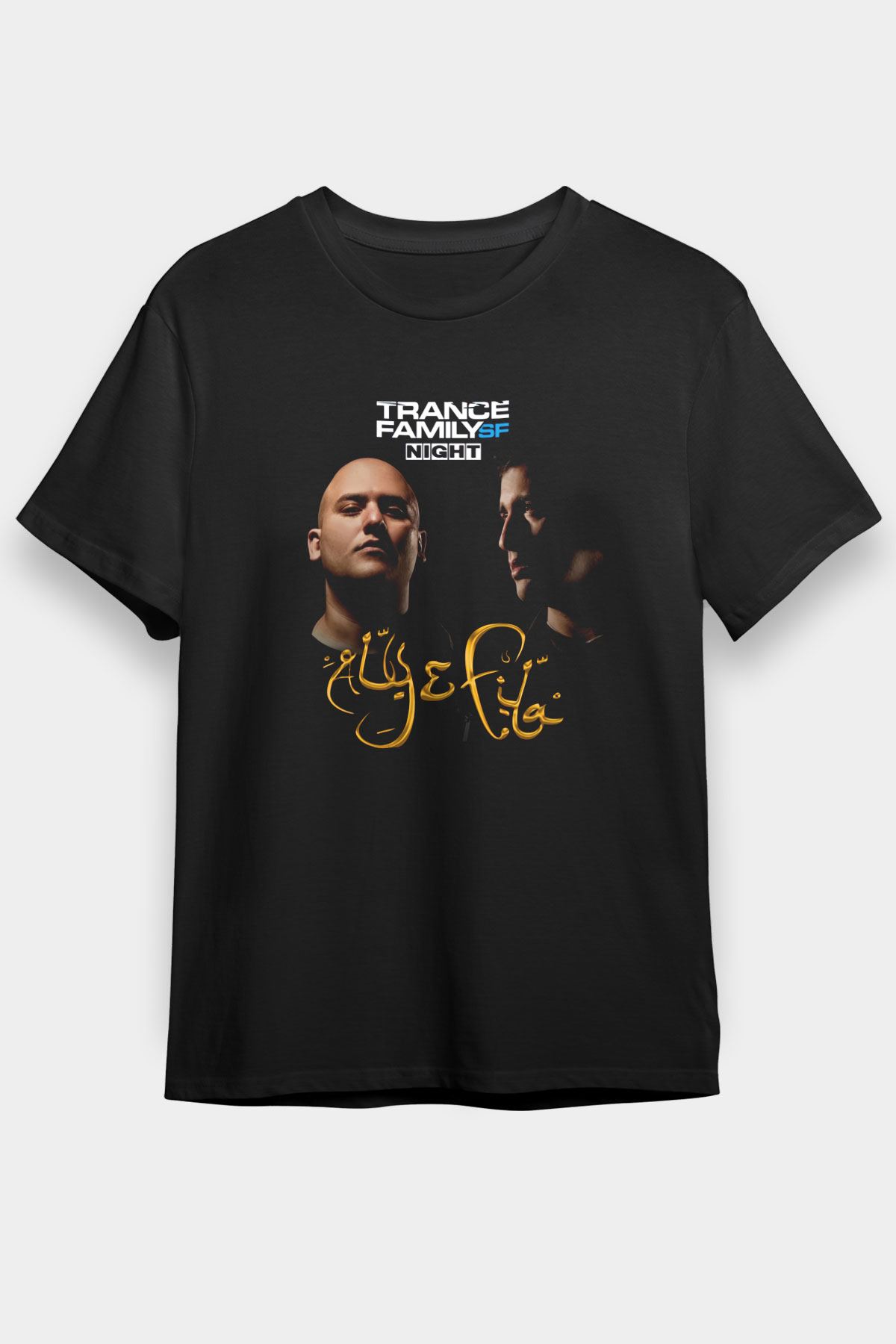 Aly & Fila Siyah Unisex Tişört T-Shirt - TişörtFabrikası