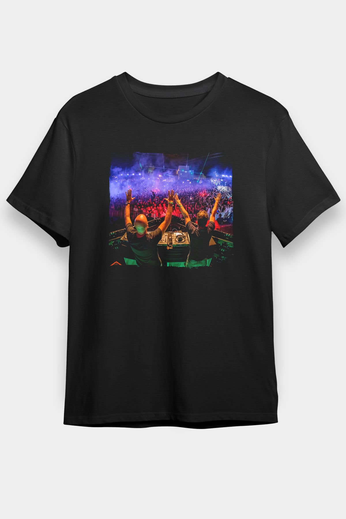 Aly & Fila Siyah Unisex Tişört T-Shirt - TişörtFabrikası