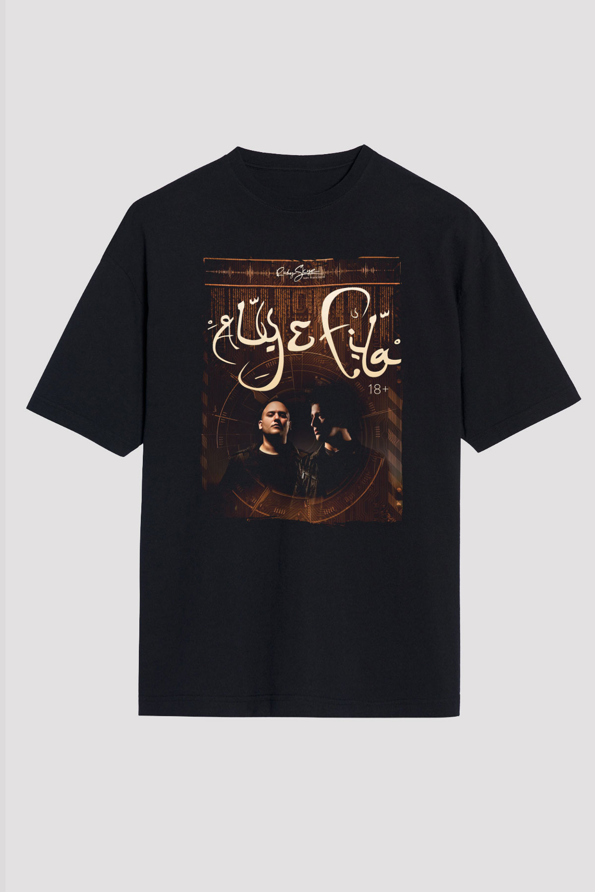 Aly & Fila Siyah Oversize Tişört Oversize T-shirt - TişörtFabrikası