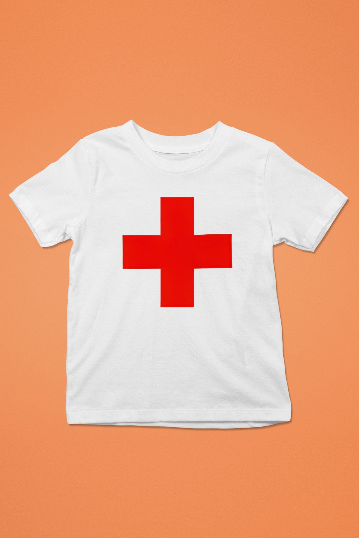 Ambulans şoförü Baskılı Beyaz Unisex Çocuk Tişört