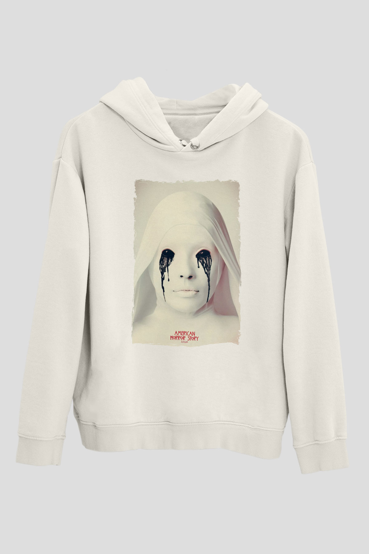 American Horror Story Beyaz Unisex Hoodie