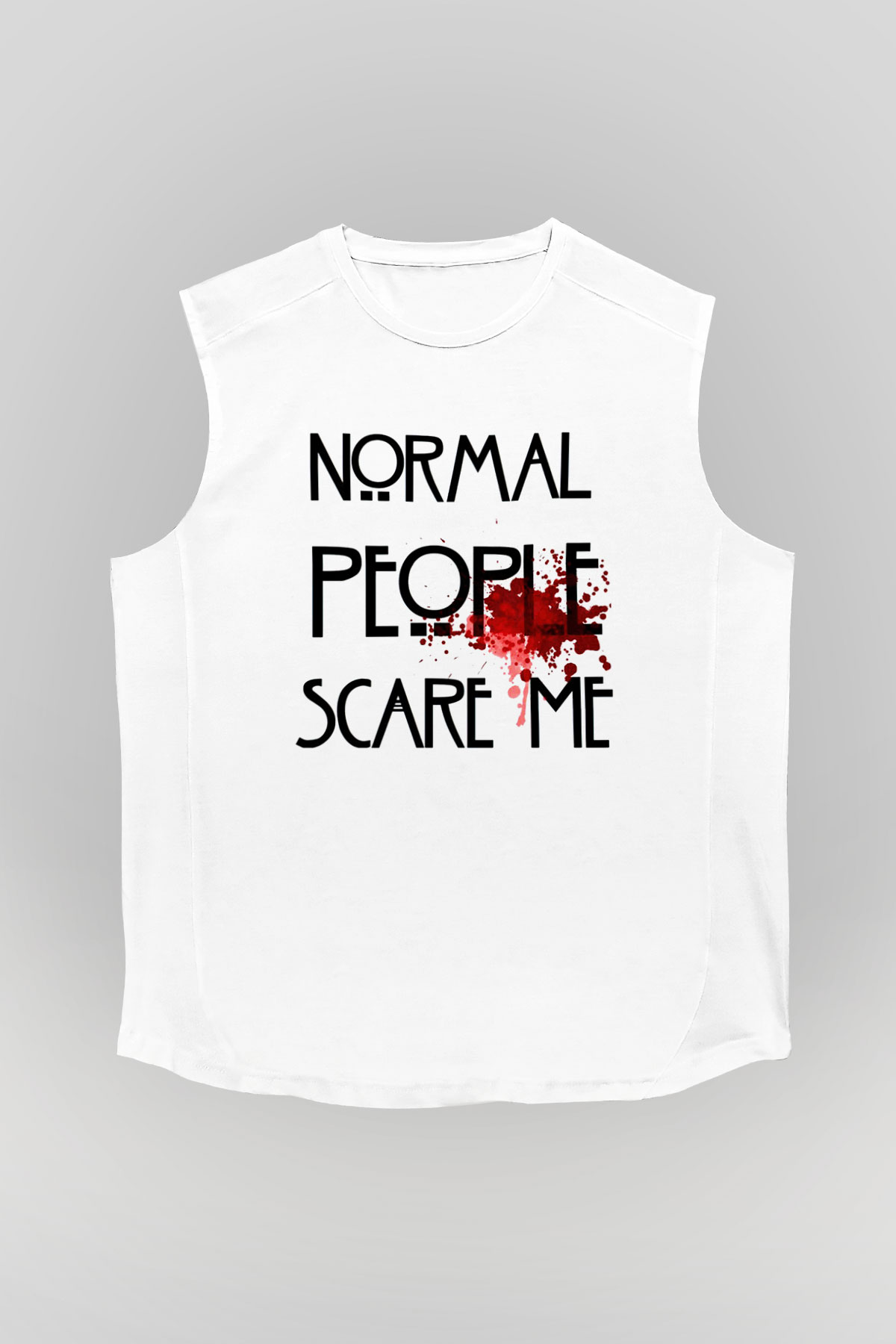 American Horror Story Beyaz Unisex Kolsuz Tişört