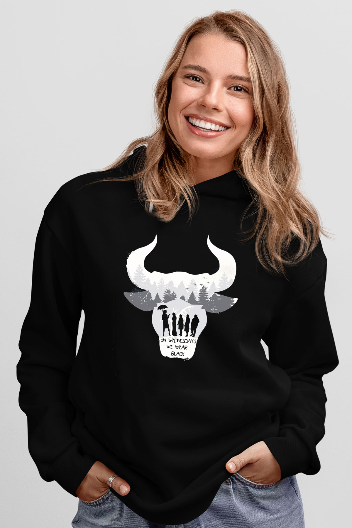 American Horror Story Siyah Unisex Hoodie