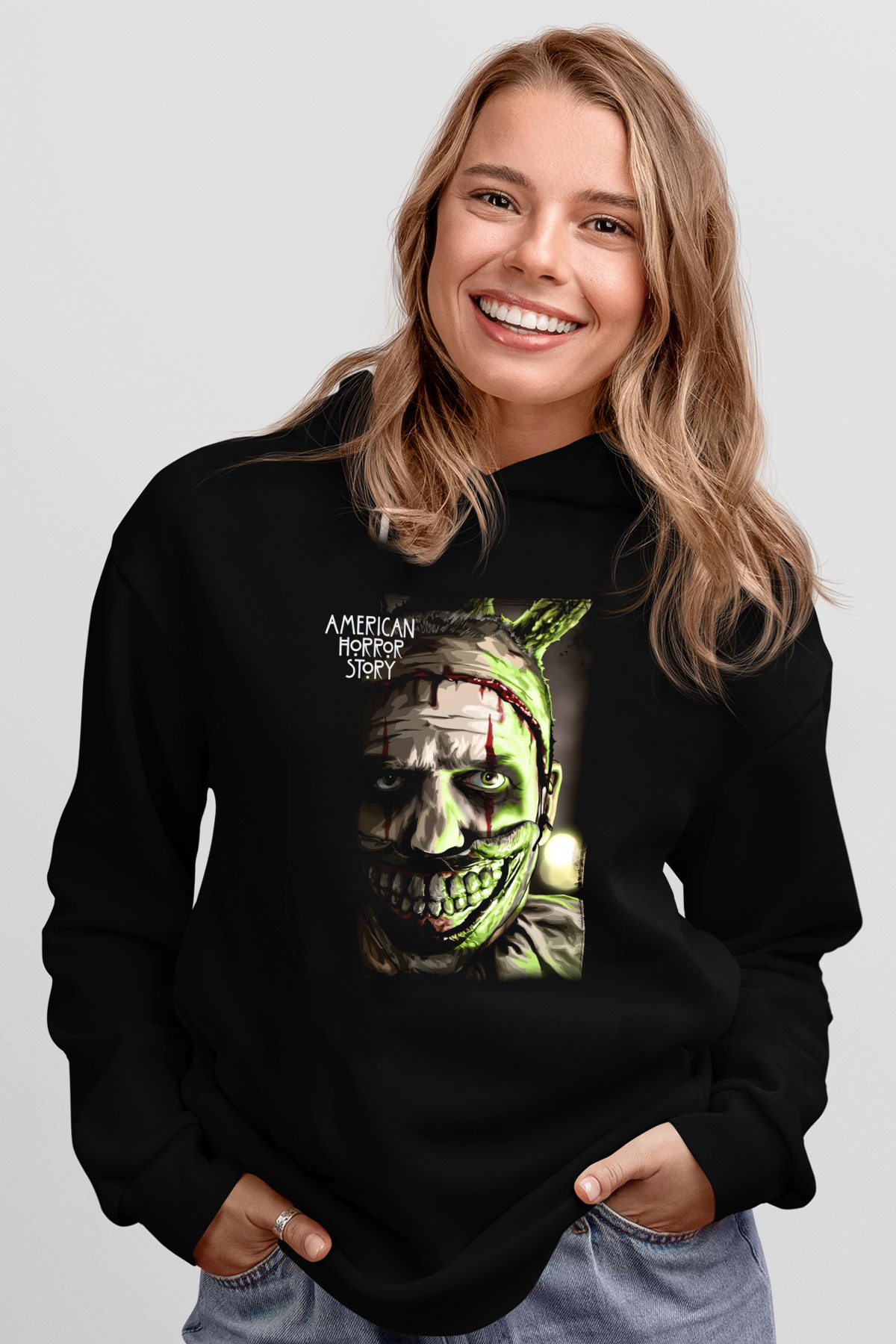 American Horror Story Siyah Unisex Hoodie