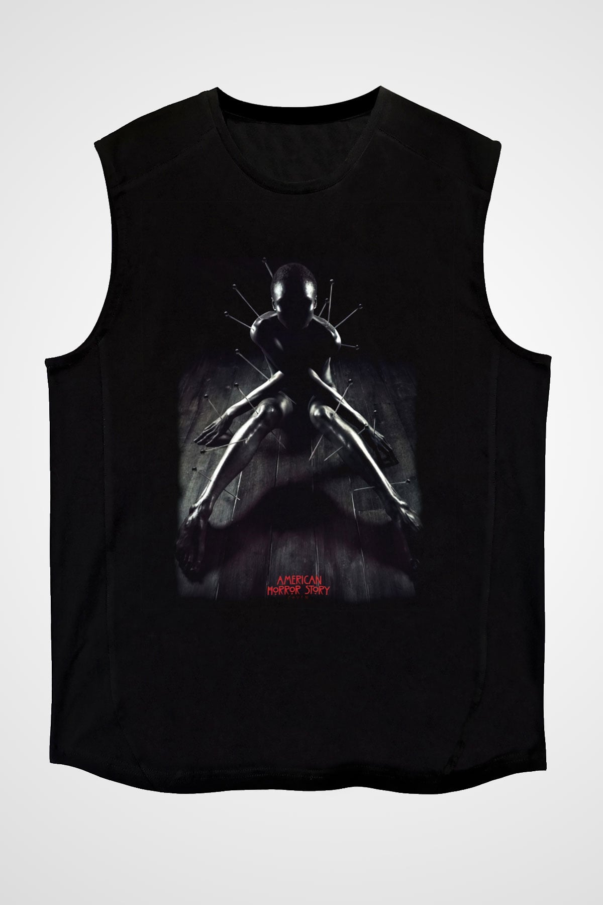 American Horror Story Siyah Unisex Kolsuz Tişört