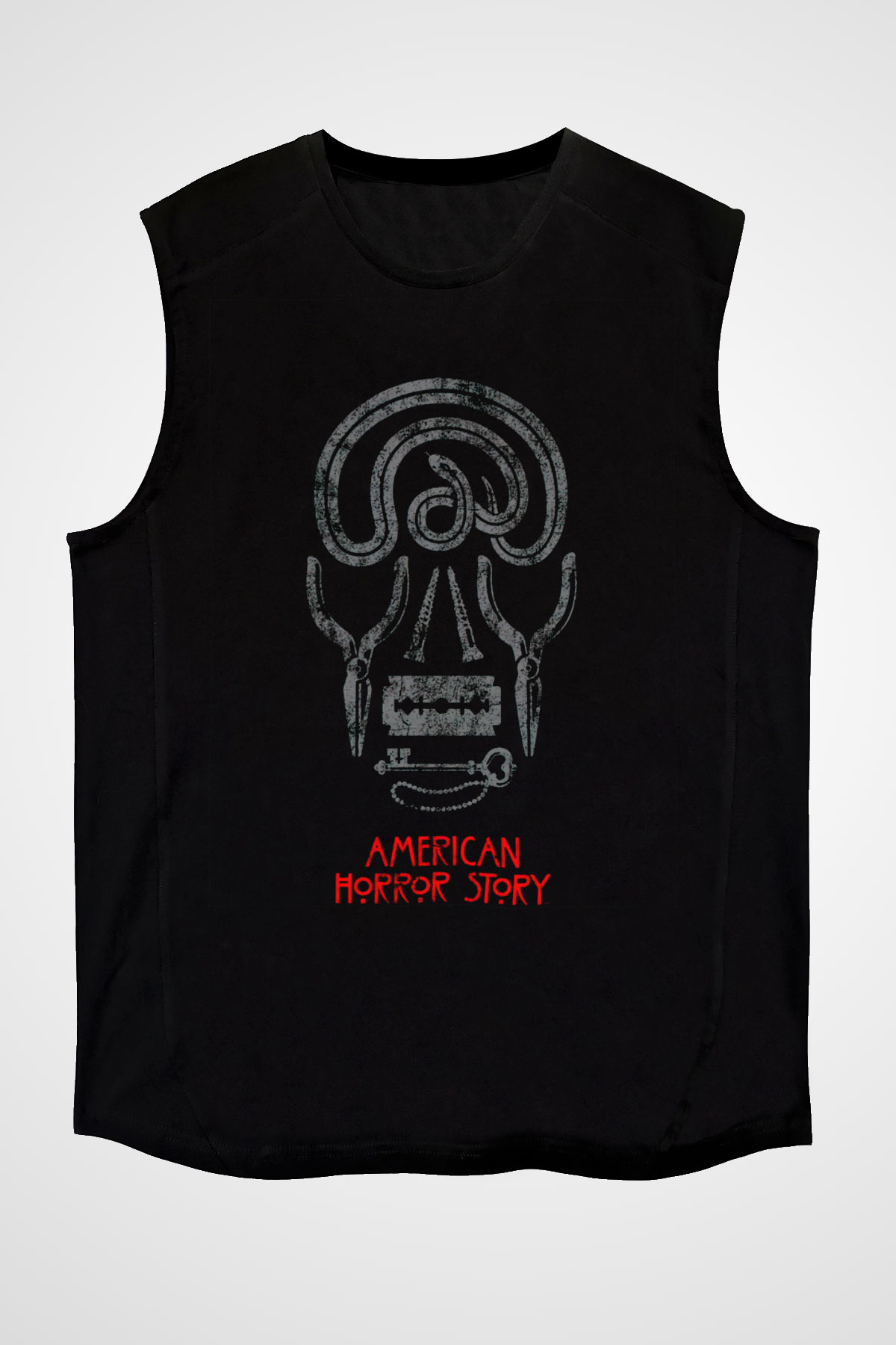 American Horror Story Siyah Unisex Kolsuz Tişört