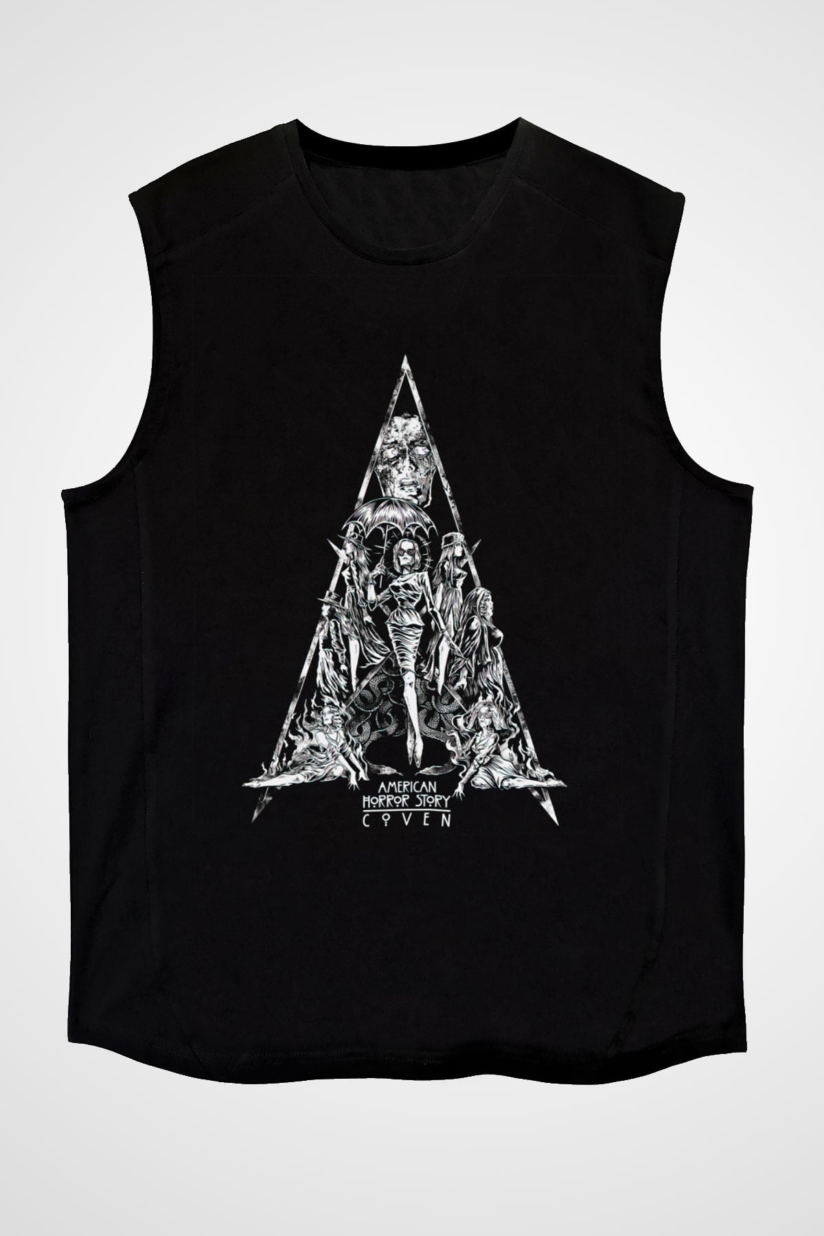 American Horror Story Siyah Unisex Kolsuz Tişört