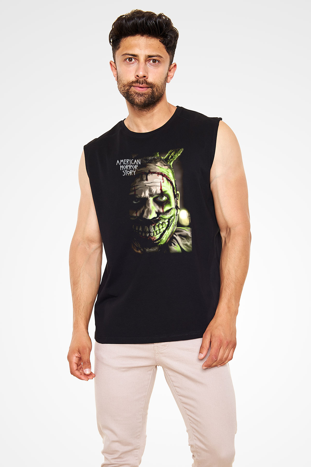 American Horror Story Siyah Unisex Kolsuz Tişört