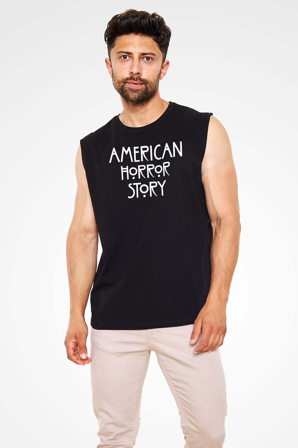 American Horror Story Siyah Unisex Kolsuz Tişört