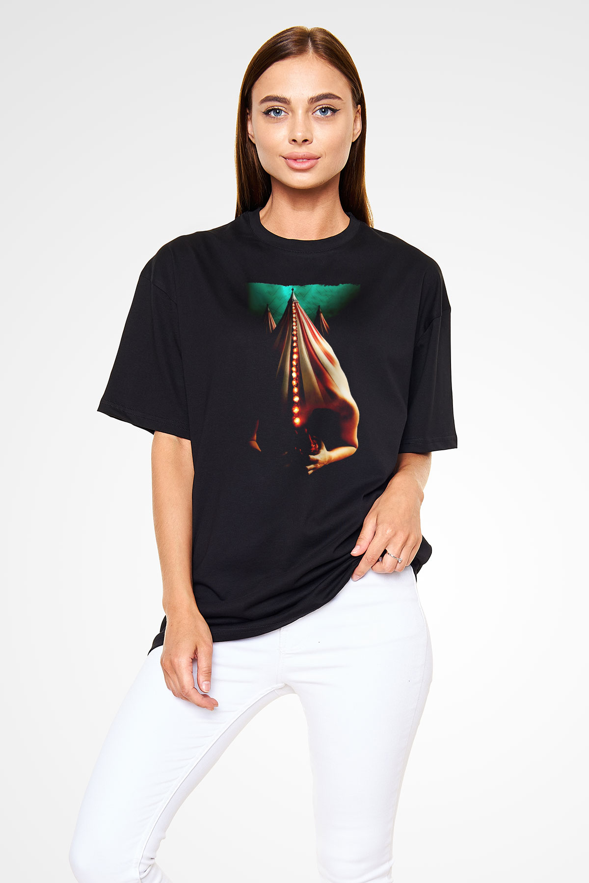 American Horror Story Siyah Unisex Oversize Tişört T-Shirt