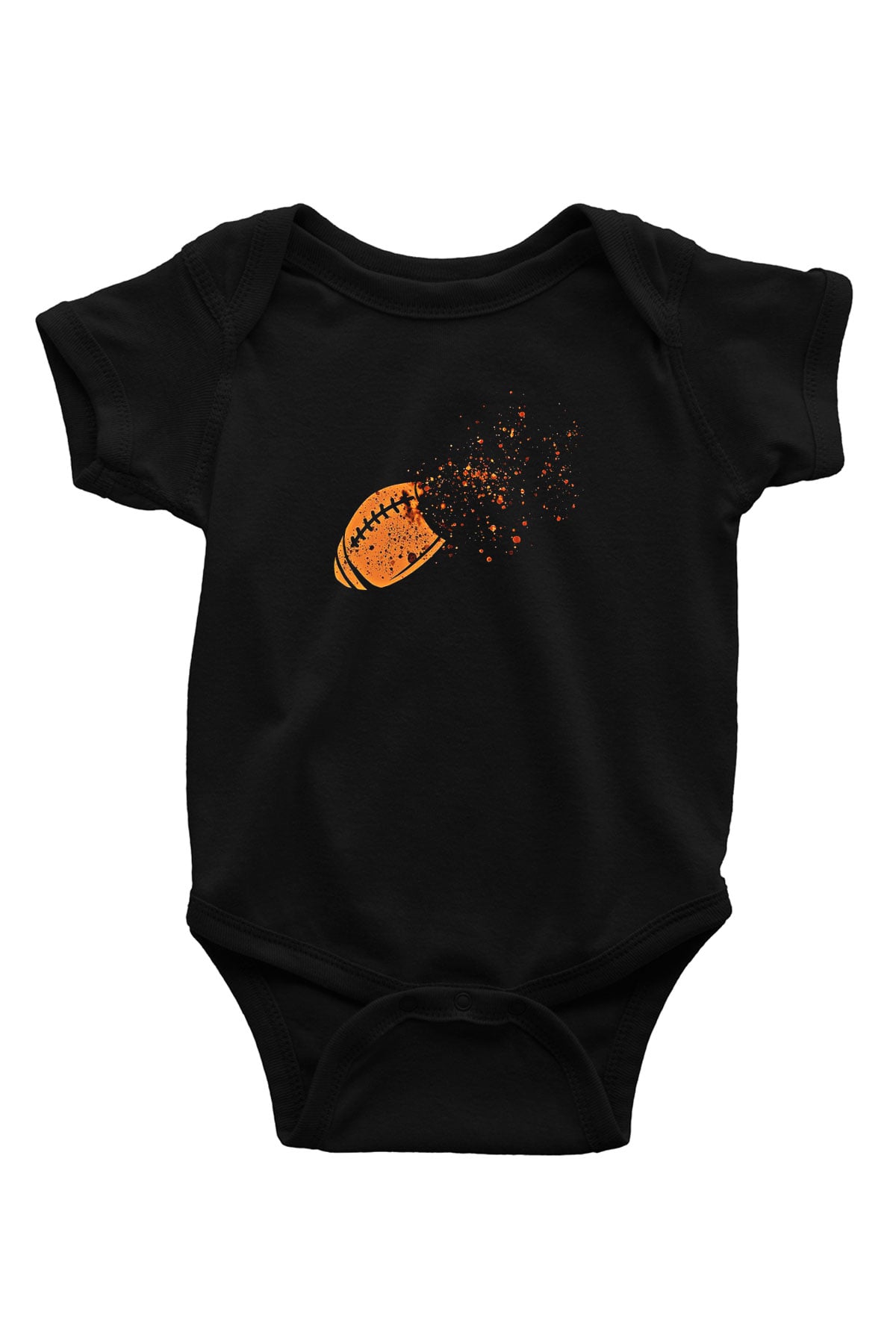 Amerikan Futbolu - American Football Baskılı Unisex Siyah Bebek Body - Zıbın