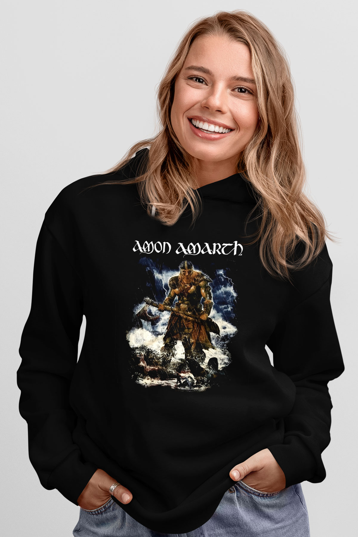 Amon Amarth Siyah Unisex Hoodie