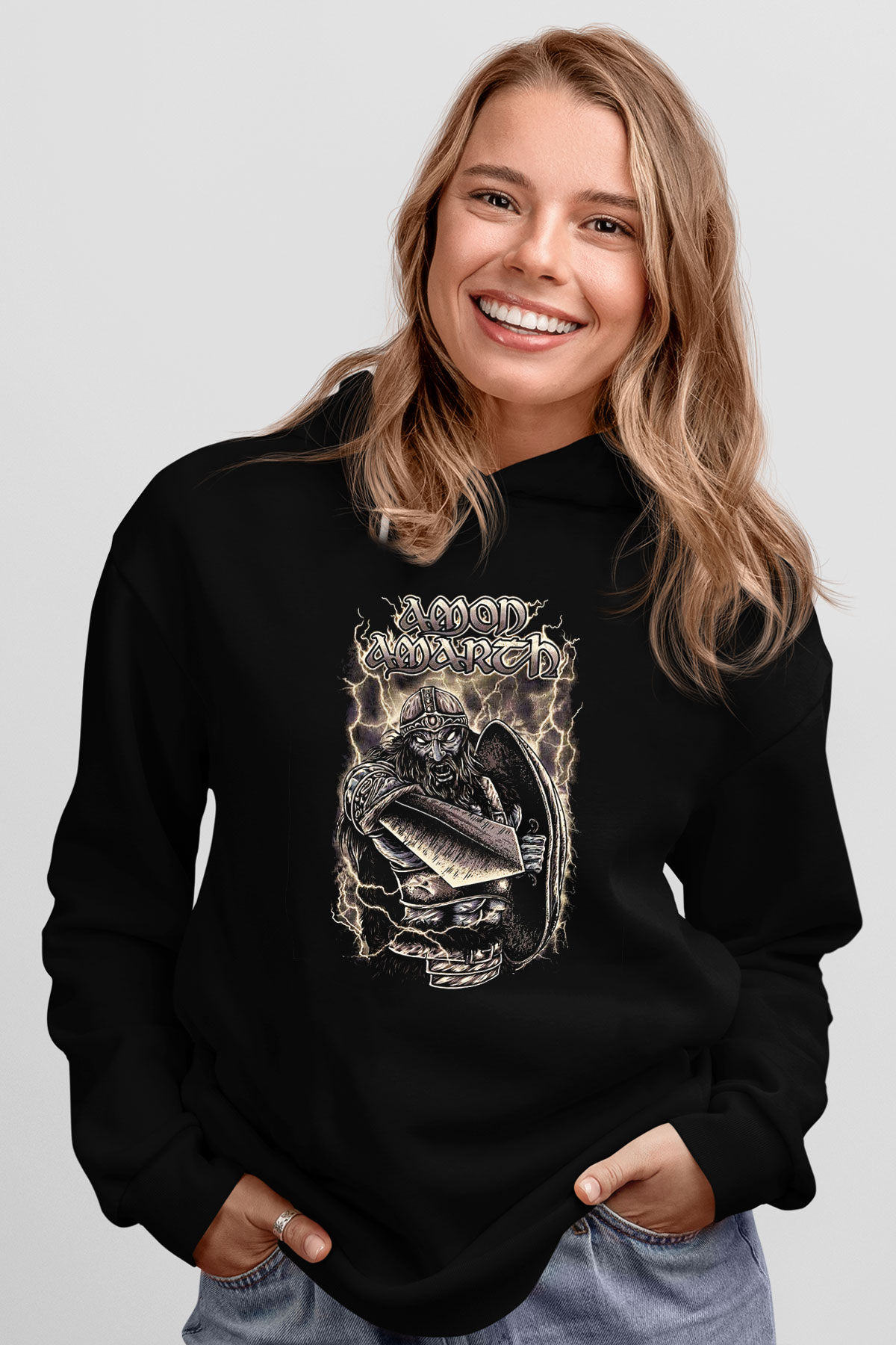 Amon Amarth Siyah Unisex Hoodie