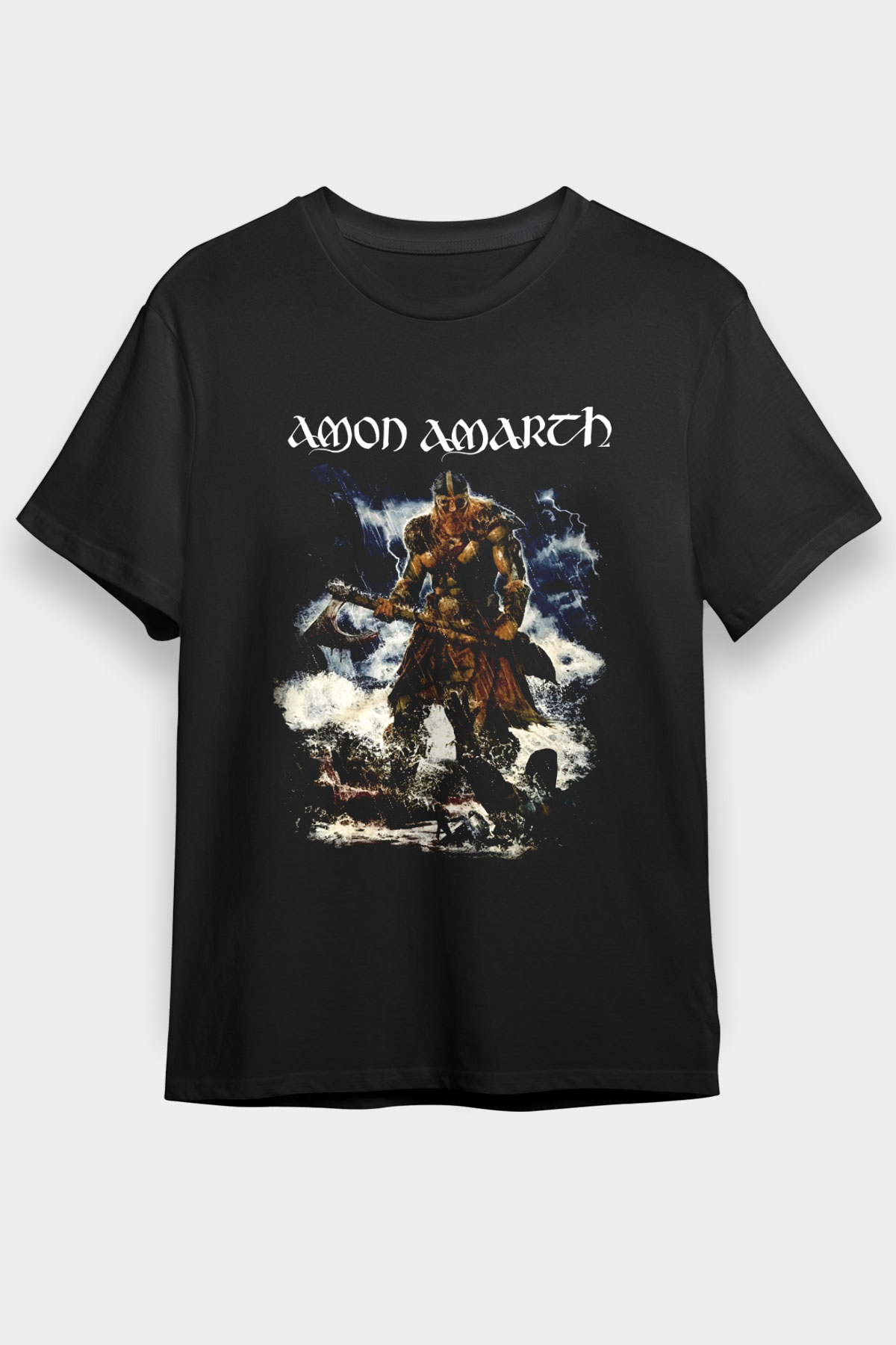 Amon Amarth Siyah Unisex Tişört T-Shirt - TişörtFabrikası