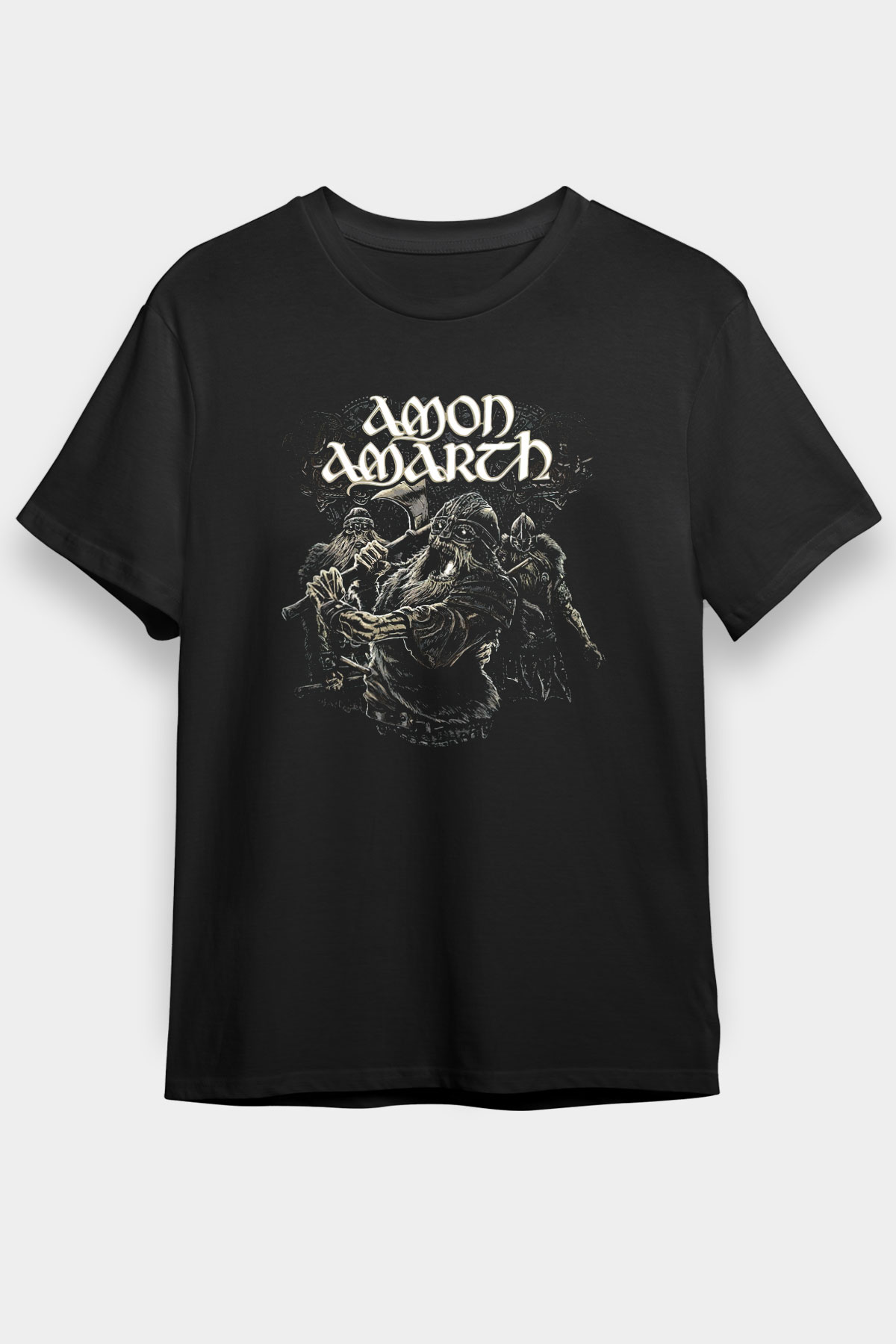 Amon Amarth Siyah Unisex Tişört T-Shirt - TişörtFabrikası