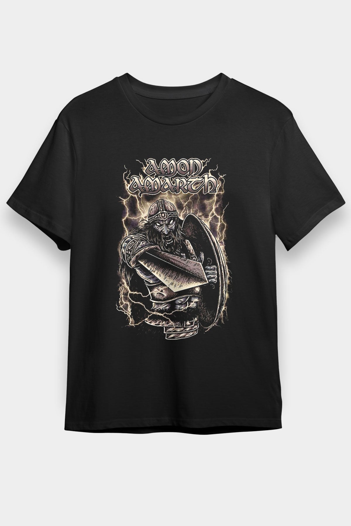 Amon Amarth Siyah Unisex Tişört T-Shirt - TişörtFabrikası