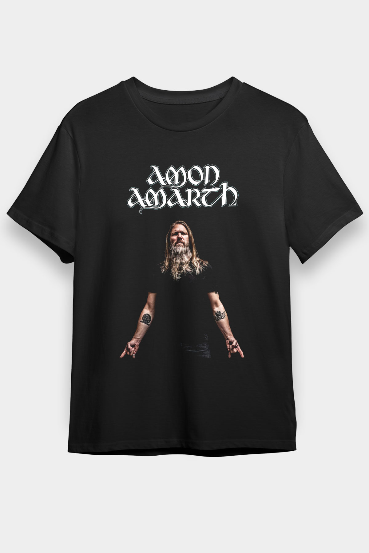 Amon Amarth Siyah Unisex Tişört T-Shirt - TişörtFabrikası