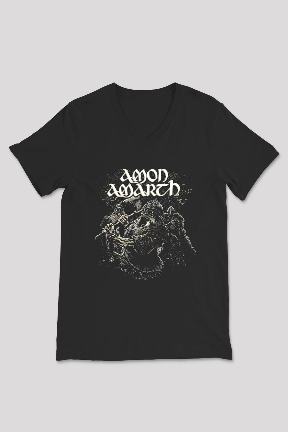 Amon Amarth Siyah Unisex V Yaka Tişört