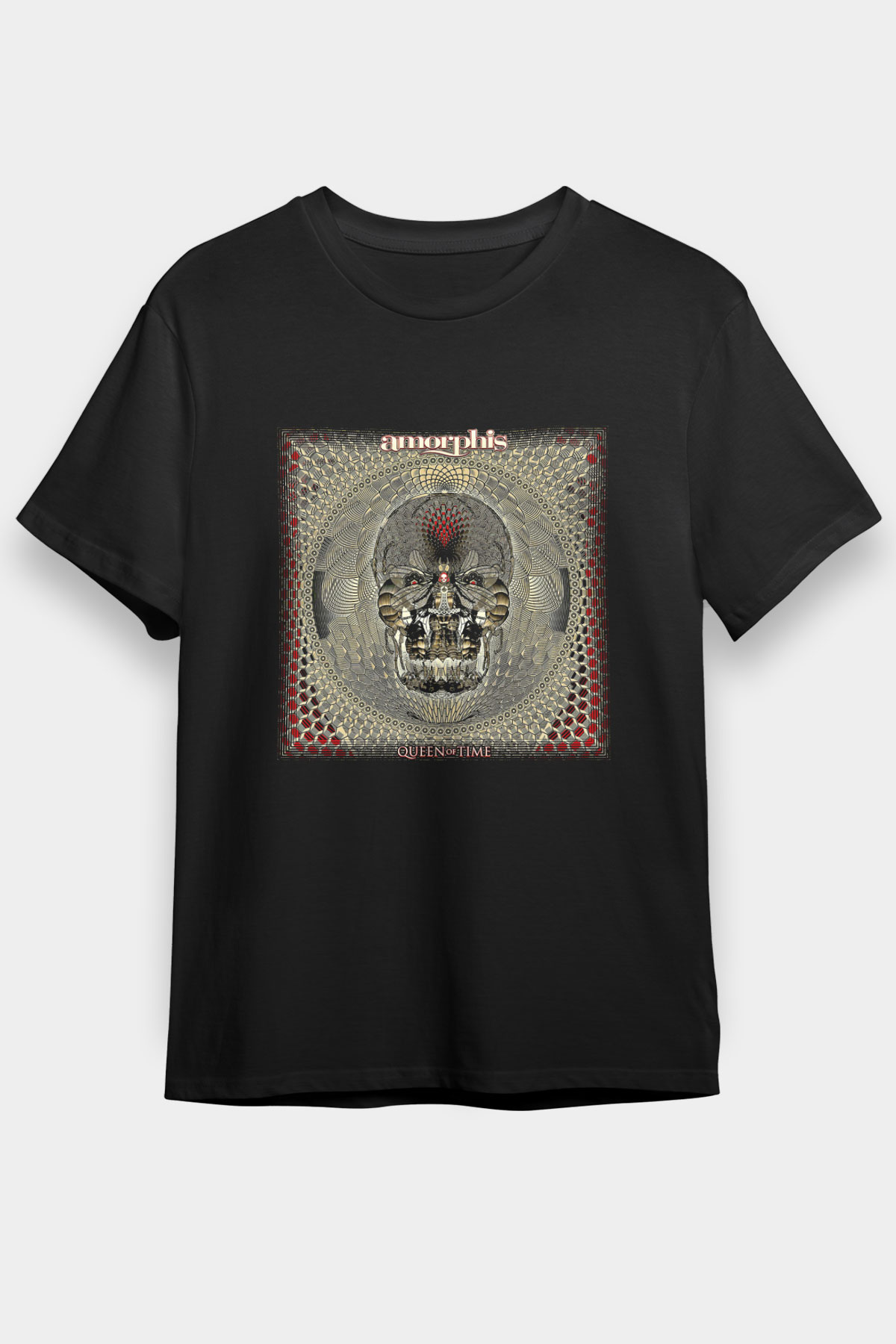 Amorphis Baskılı Unisex Siyah Tişört